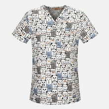 Load image into Gallery viewer, Hospital Nurse Scrub Tops high quality Medical Surgical Uniform Cartoon Beauty salon Dentist clinic pharmacy Pet doctor Uniforms