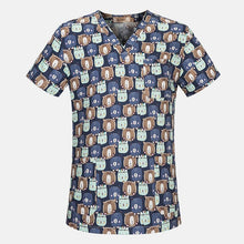Load image into Gallery viewer, Hospital Nurse Scrub Tops high quality Medical Surgical Uniform Cartoon Beauty salon Dentist clinic pharmacy Pet doctor Uniforms