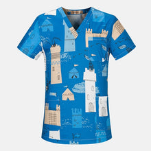Load image into Gallery viewer, Hospital Nurse Scrub Tops high quality Medical Surgical Uniform Cartoon Beauty salon Dentist clinic pharmacy Pet doctor Uniforms